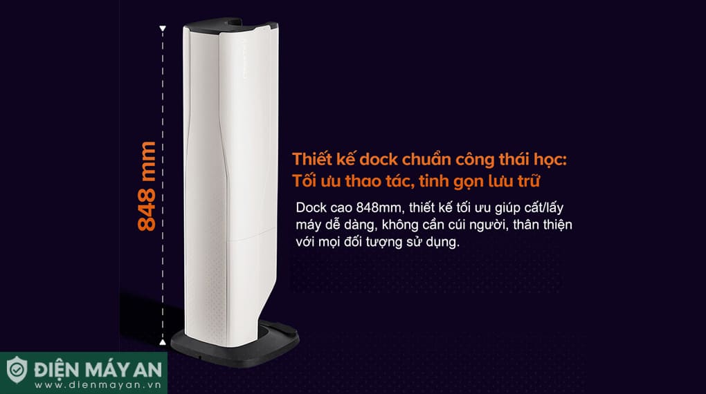 Máy hút bụi cầm tay Roborock H60 Hub Pro - Đen